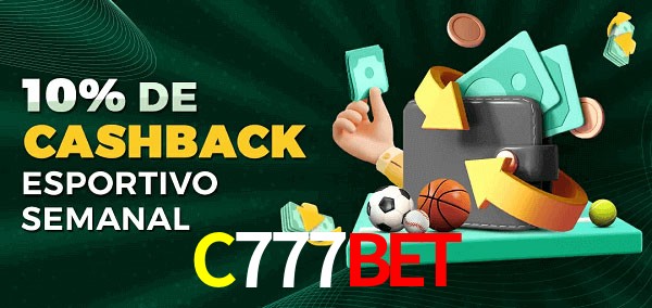 10% de bônus de cashback na C777BET